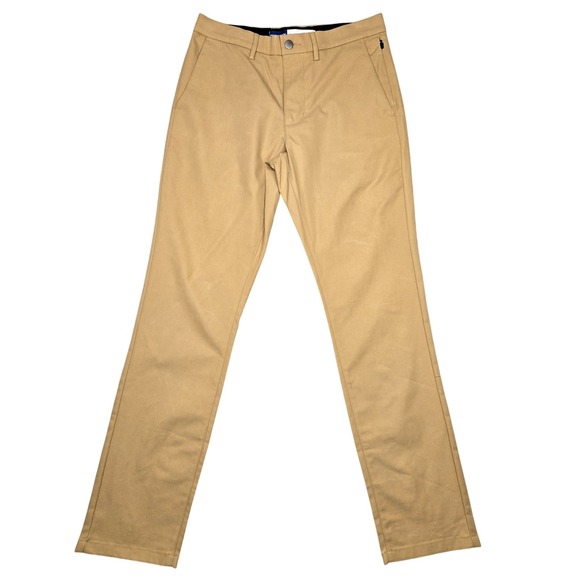 Old Navy Pants Mens 30x31 Khaki Beige Ultimate Tech Slim Built-In Flex Chino New - Picture 1 of 16